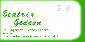 beatrix gedeon business card